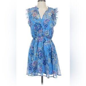 Steve Madden Blue Floral Mini Dress sz small